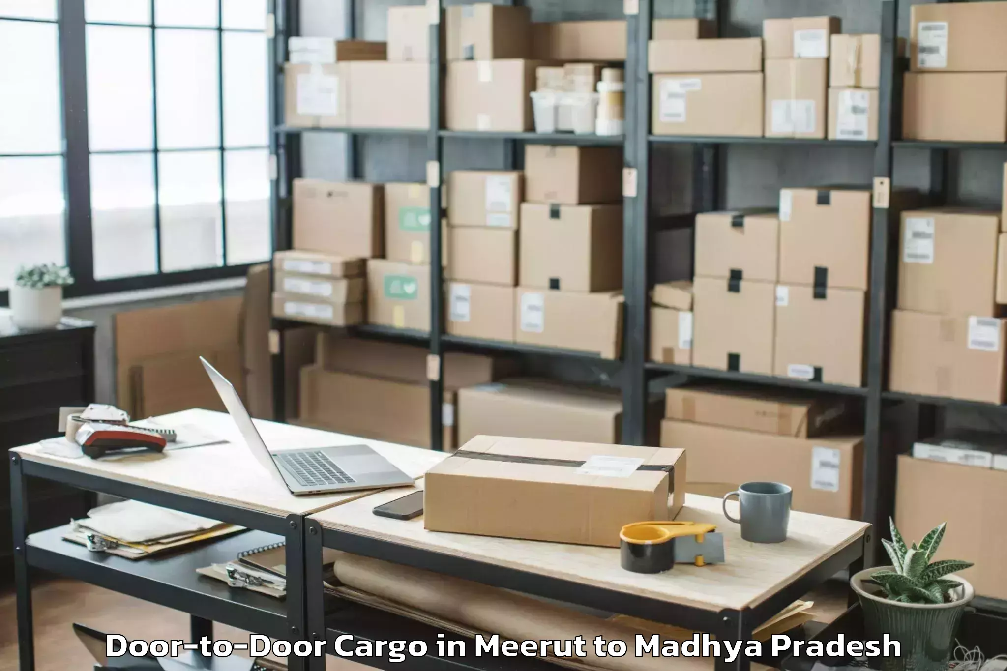 Easy Meerut to Chapda Door To Door Cargo Booking